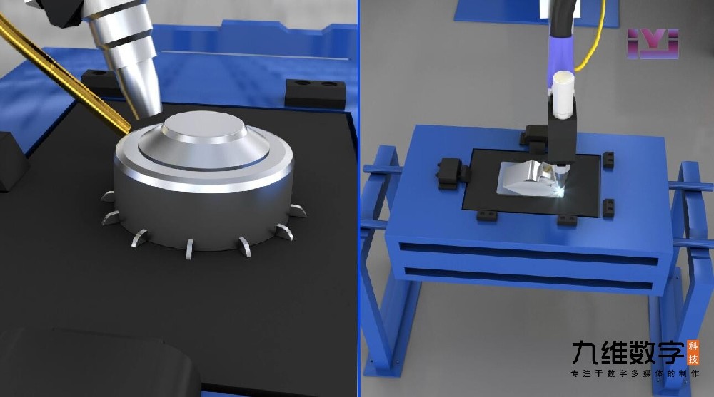 智能焊接动画。智能焊枪演示，机器智能焊接工业演示动画，智能工业演示动画，西安工业动画制作